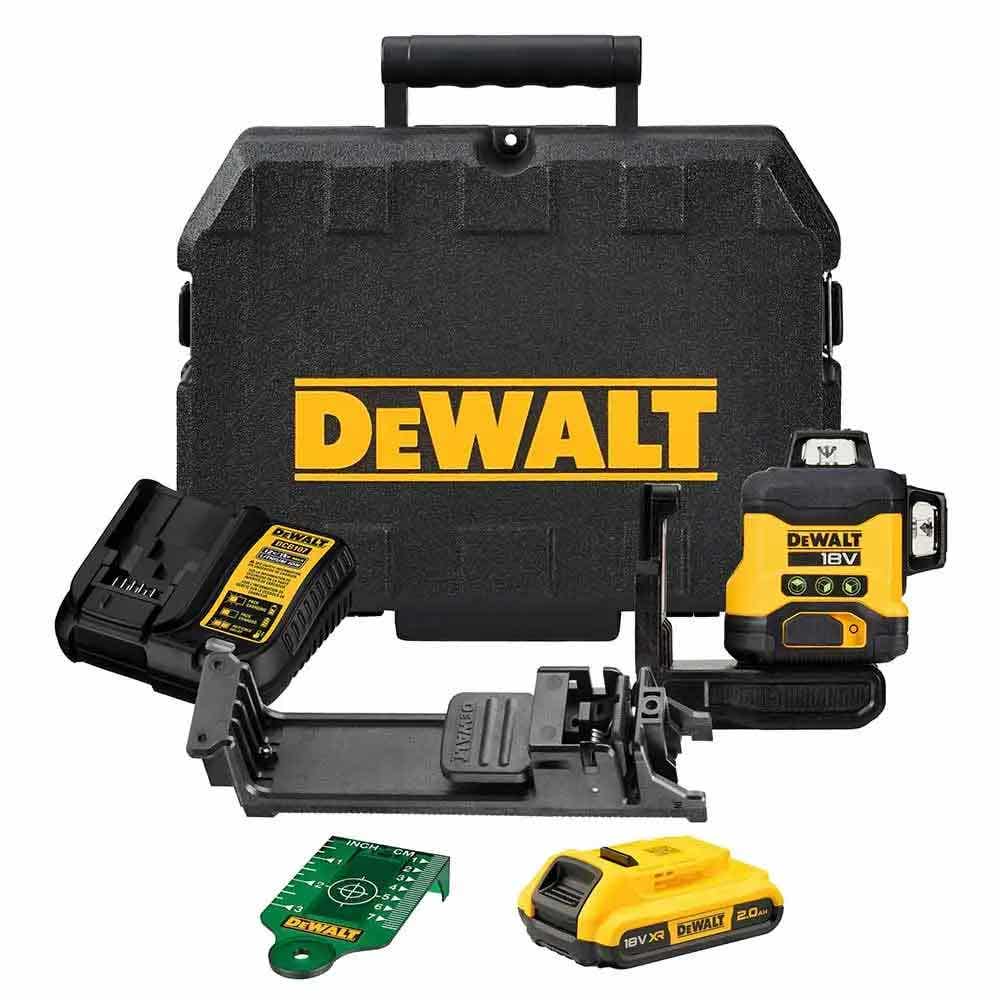 DEWALT 18V XR COMPACT 3 X 360 DEGREE MULTILINE LASER KIT GREEN
