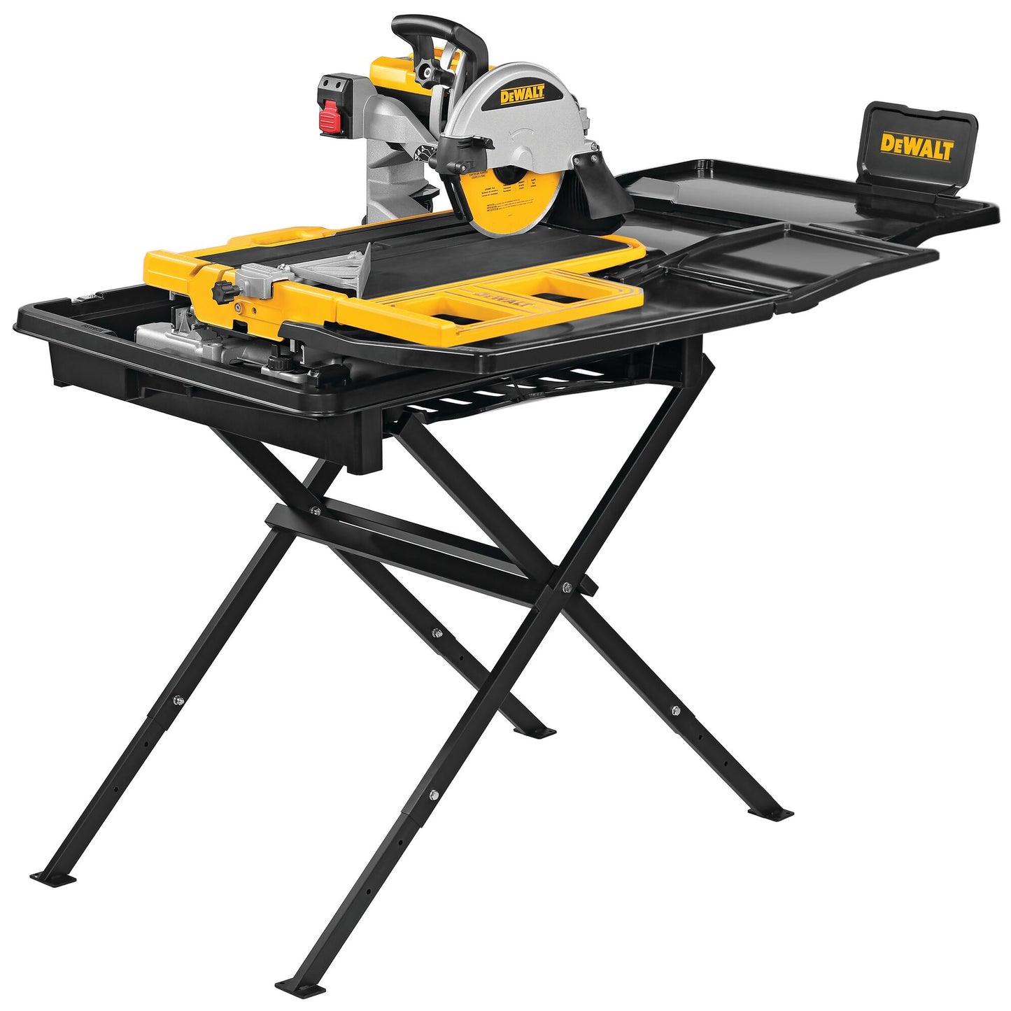 DEWALT 250MM LARGE CAPACITY SLIDE TABLE WET TILE SAW