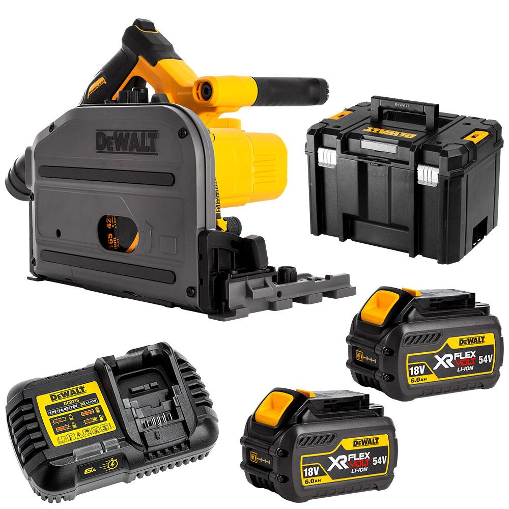 DEWALT 54V XR FLEXOVOLT PLUNGE SAW 165MM (6 1/2") (KIT) SAW