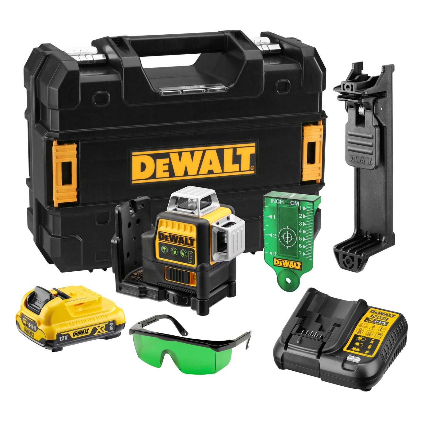 DEWALT CROSS LINE GREEN LASER 12V 50M