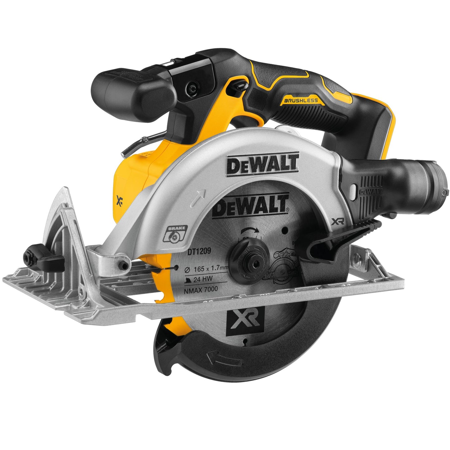 DEWALT 18V XR BRUSHLESS 165MM CIRC SAW SKIN