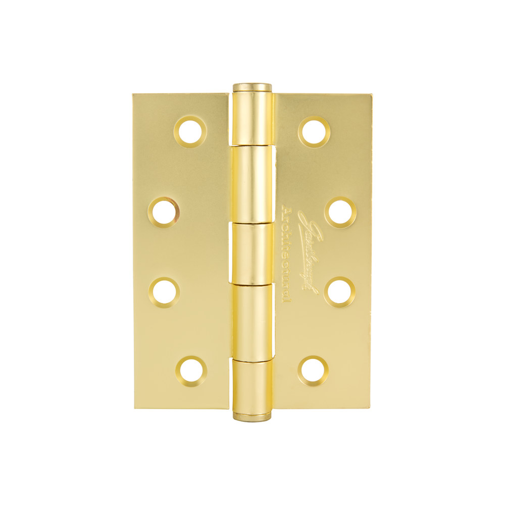 GAINSBOROUGH HINGE FIXED PIN 100X75MM SATIN BRASS