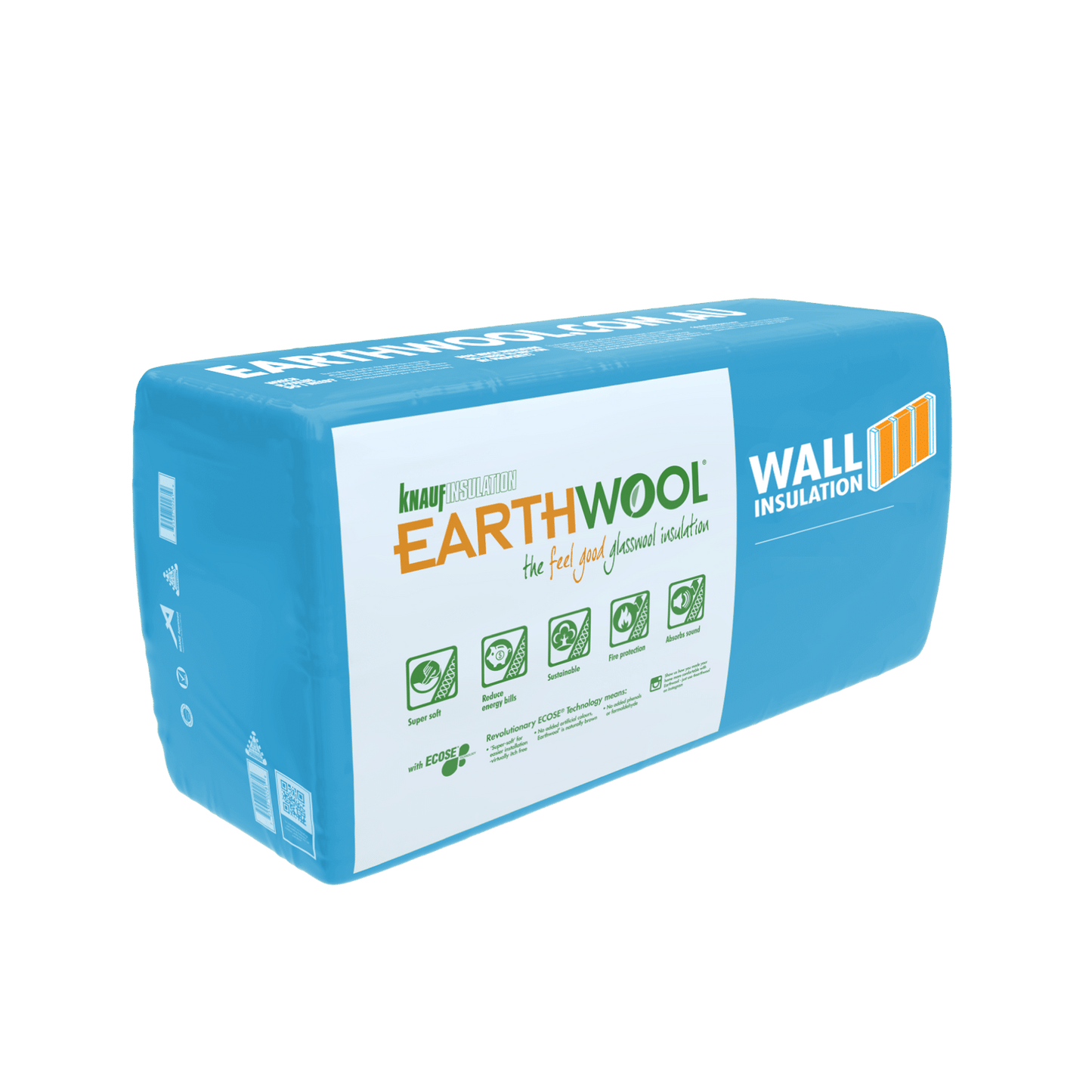 EARTHWOOL HP WALL & FLOOR BATTS R4.0 140MM X 430MM X 1160MM - 9 PCE/PACK - 4.49M2/PACK