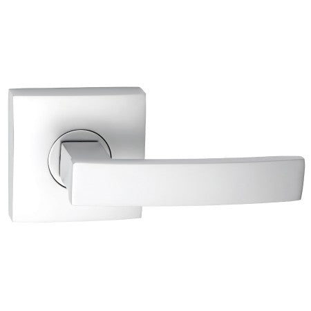 GAINSBOROUGH NEUE ANGULAR SQUARE ROSE DUMMY TRIM LEVER SATIN CHROME
