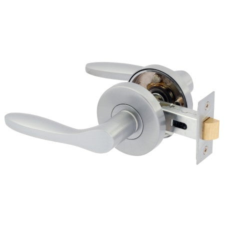GAINSBOROUGH CHOICE CARLA SATIN CHROME PASSAGE LEVER SET