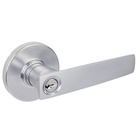 GAINSBOROUGH NEUE AURORA ENTRANCE KEY-IN-LEVER SET BRUSHED SATIN CHROME
