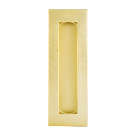 GAINSBOROUGH RECTANGLE FLUSH PULL 150MM SATIN BRASS