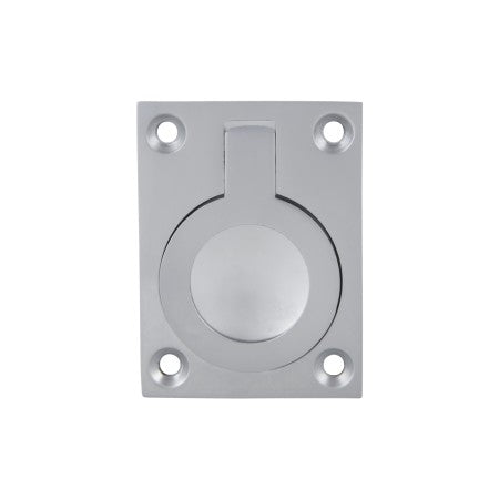 GAINSBOROUGH ALLEGION SQUARE RING FLUSH PULL SATIN CHROME