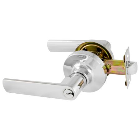 GAINSBOROUGH TRADEPRO ROUND ROSE BELA ENTRANCE KEY-IN-LEVER SET BRIGHT CHROME