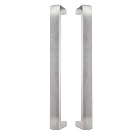 GAINSBOROUGH OBLONG PULL HANDLE DUAL PACK SET 450MM STAINLESS STEEL