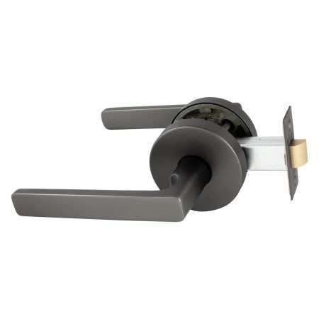 GAINSBOROUGH AVANT WITH QUICKFIX RIVERA PASSAGE LEVER SET WITH LATCH SATIN GRAPHITE