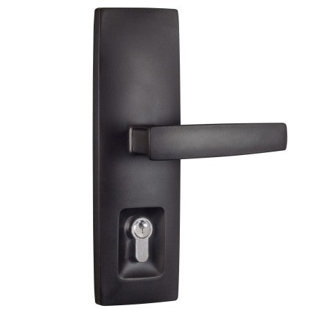 GAINSBOROUGH TRILOCK URBAN AURORA DOUBLE CYLINDER ENTRANCE LEVER KEYED SET MATT BLACK