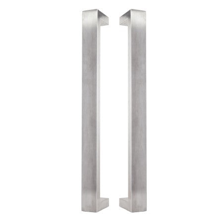 GAINSBOROUGH OBLONG PULL HANDLE DUAL PACK SET 600MM STAINLESS STEEL