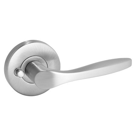 GAINSBOROUGH CHOICE CARLA SATIN CHROME PRIVACY LEVER SET