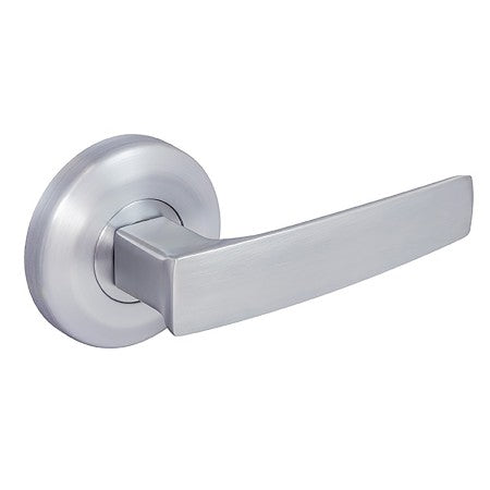 GAINSBOROUGH NEUE AURORA BRUSHED SATIN CHROME PASSAGE LEVER SET