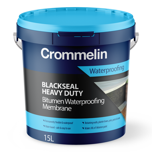 CROMMELIN BLACKSEAL HEAVY DUTY WATER BASED BITUMEN 15L